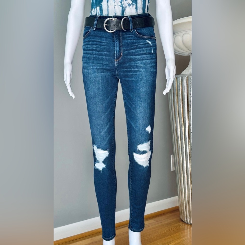 Abercrombie & Fitch- Simone High Rise Super Skinny Blue Jeans👖